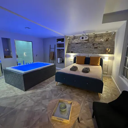 Appartement Avec Jacuzzi Sauna & Home Cinema - Nid D'Angers Buitenkant foto